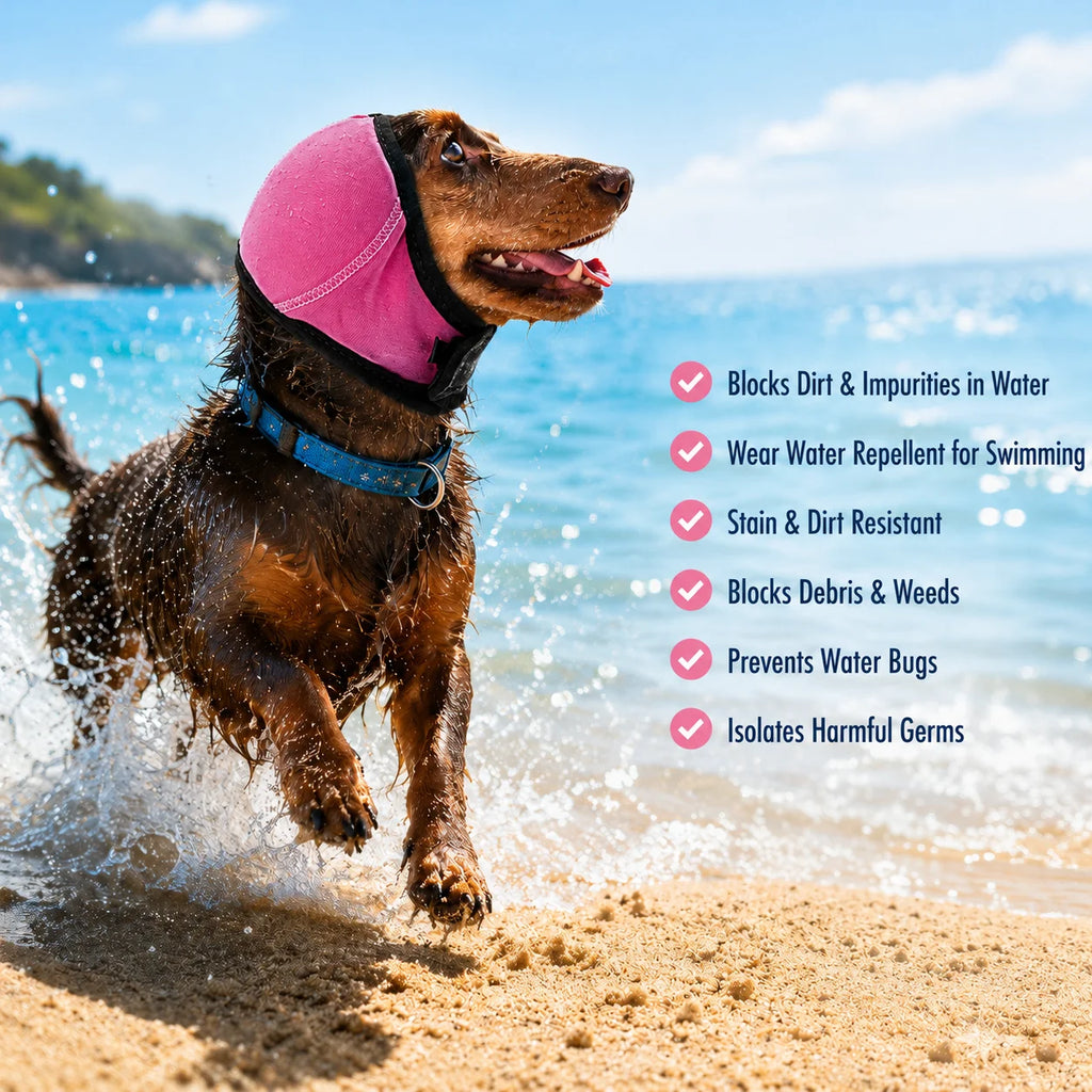 Dog Noise Reduction Ear Muffs – Waterproof Calming Headgear for Dogs