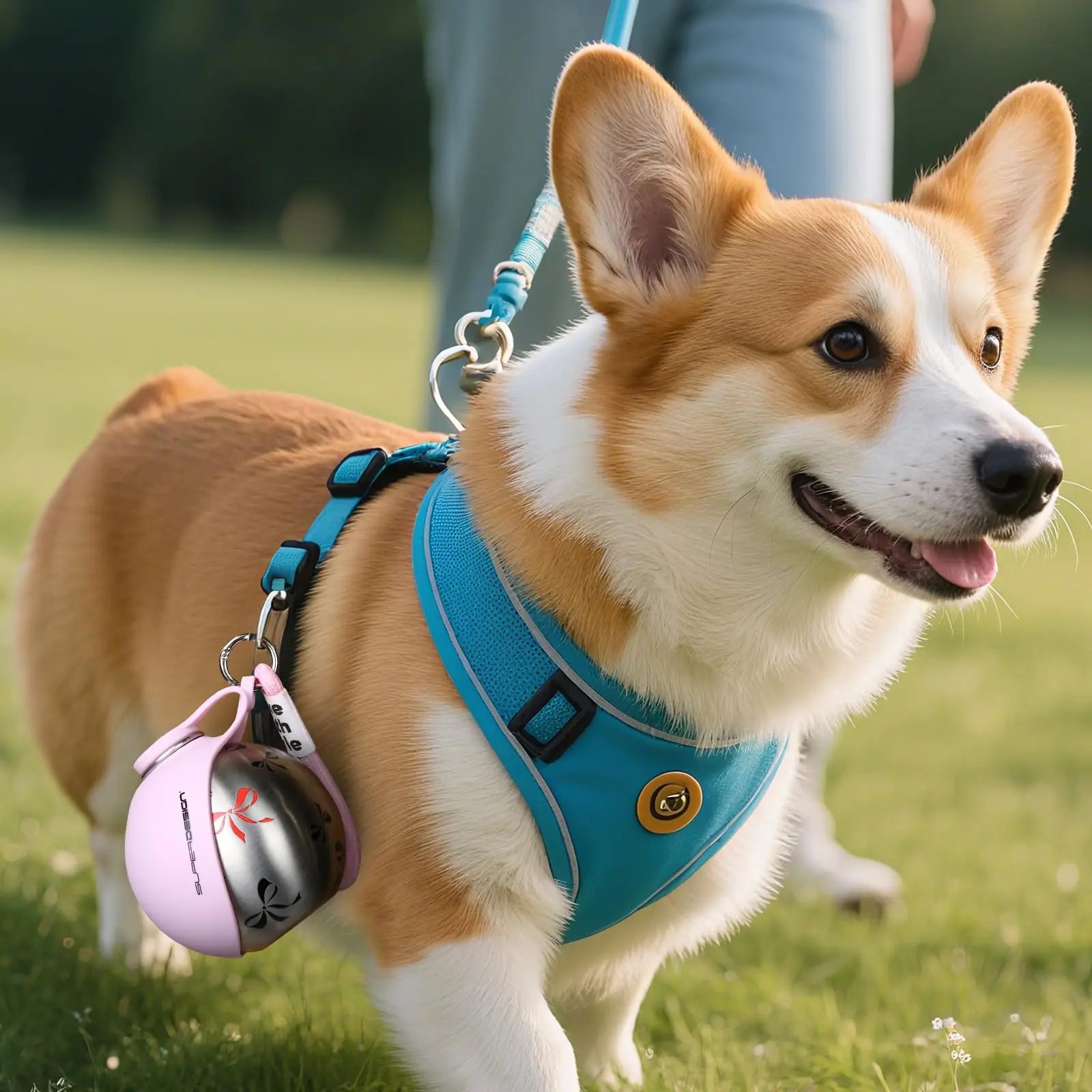 2-in-1 Portable Dog Water Bottle