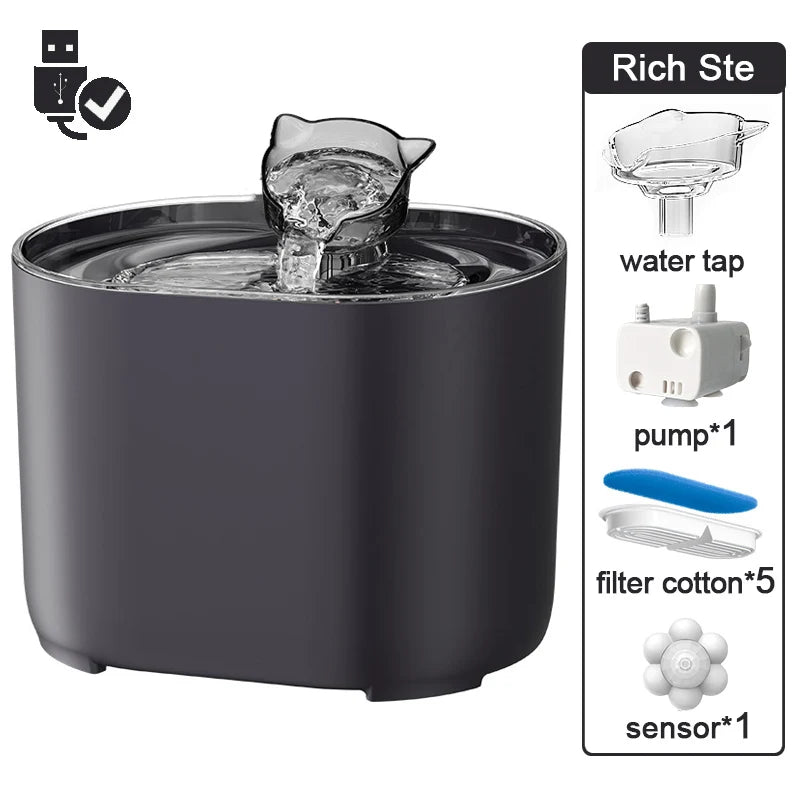 Smart 2.2L Ultra-Quiet Pet Fountain