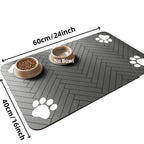 Absorbent Pet Food & Water Bowl Feeding Mat