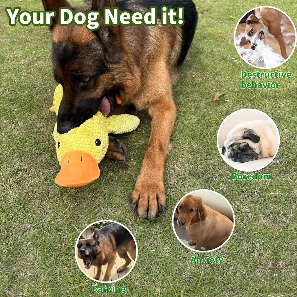 Duck dog toy plush chew toy