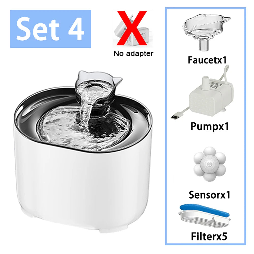 Smart 2.2L Ultra-Quiet Pet Fountain