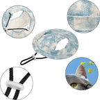 Pet Cotton Bucket Hat – Adjustable Breathable Sun Hat for Dogs & Cats