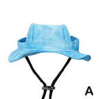Pet Cotton Bucket Hat – Adjustable Breathable Sun Hat for Dogs & Cats
