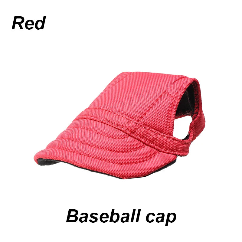 Pet Baseball Hat – Adjustable Canvas Sun Cap for Small Dogs & Puppies