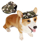 Pet Baseball Hat – Adjustable Canvas Sun Cap for Small Dogs & Puppies