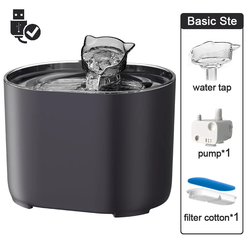 Smart 2.2L Ultra-Quiet Pet Fountain