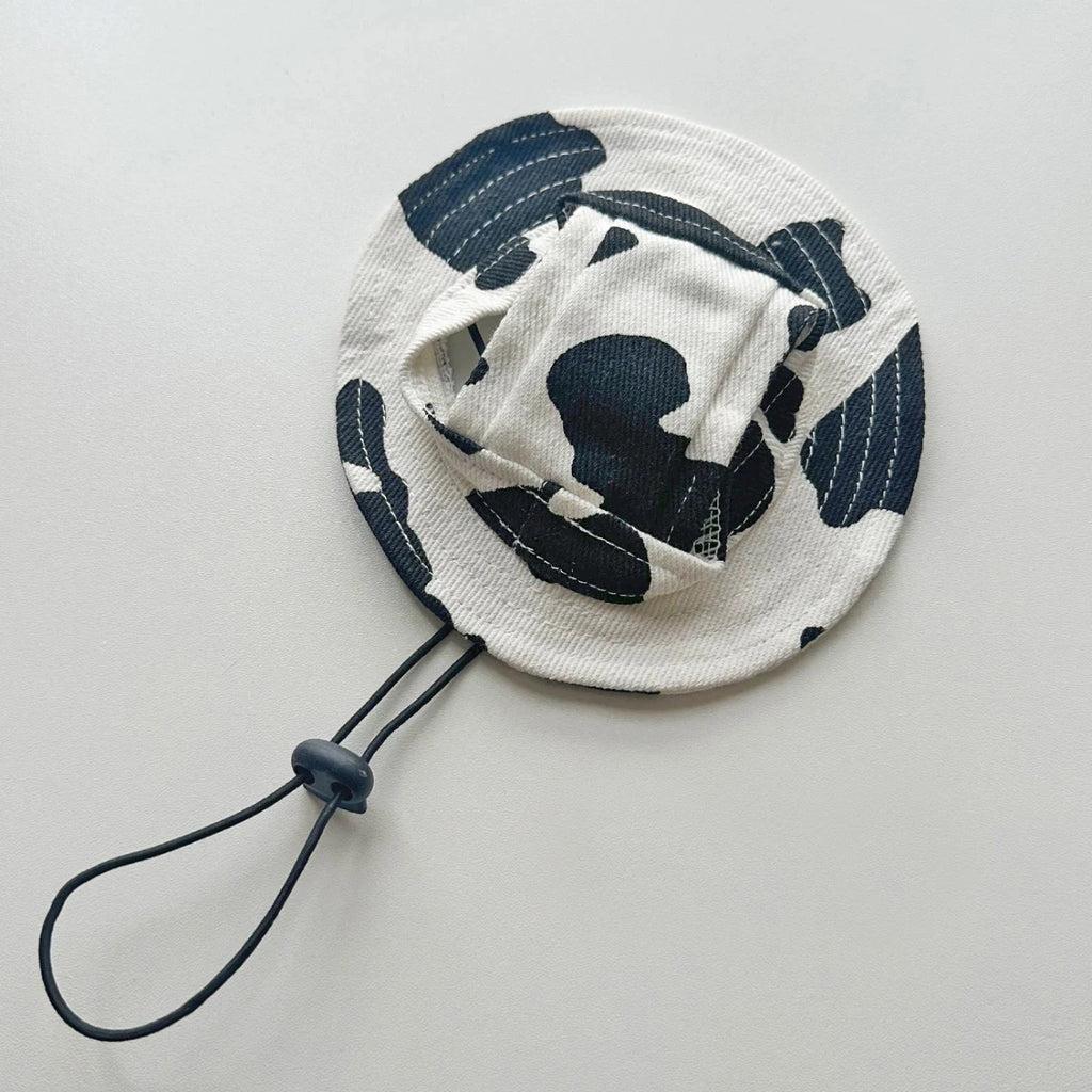 Summer Dog Sun Hat – Breathable Adjustable Cap with Ear Holes for Small & Medium Dogs