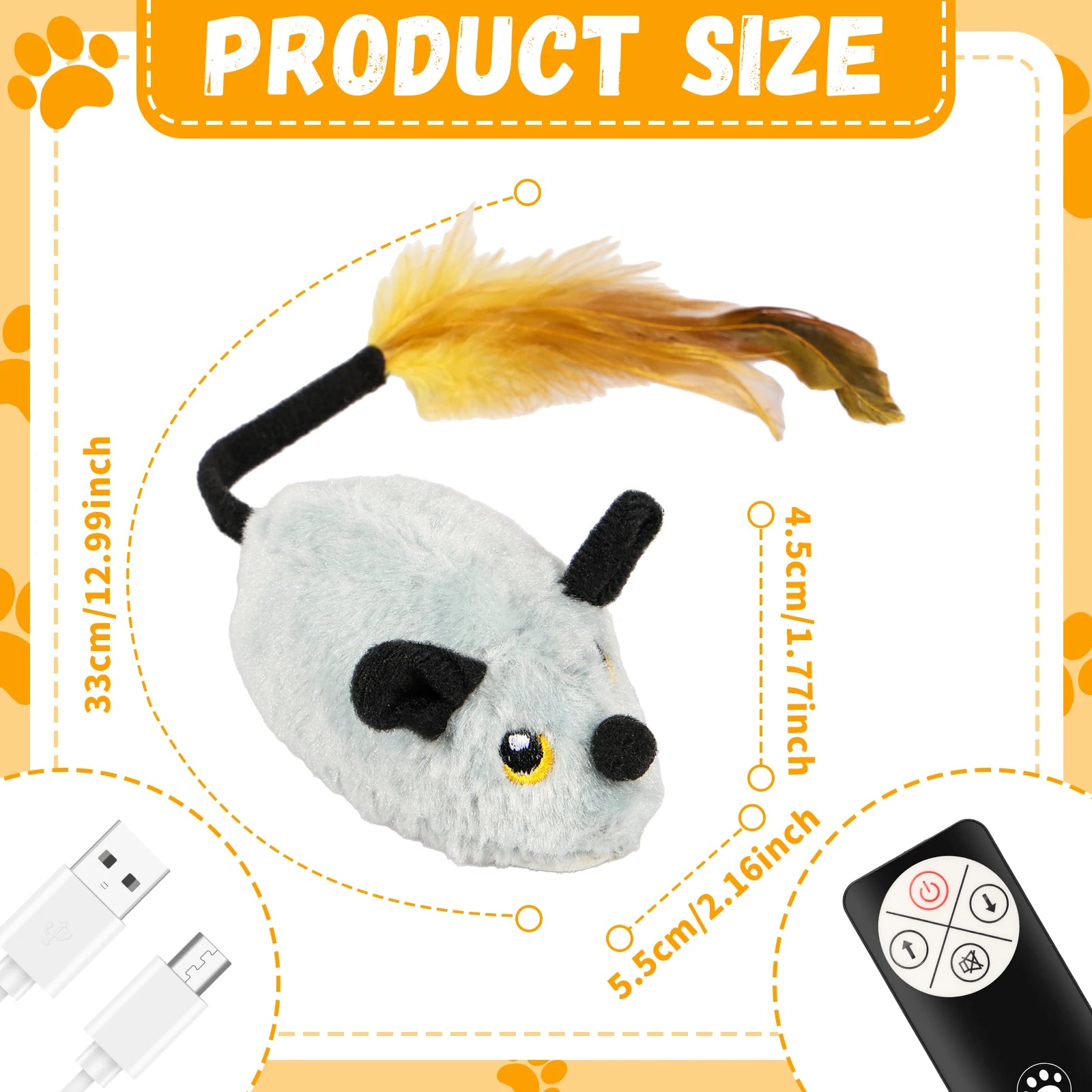 Smart LED Interactive Moving Mouse Cat Toy