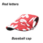 Pet Baseball Hat – Adjustable Canvas Sun Cap for Small Dogs & Puppies