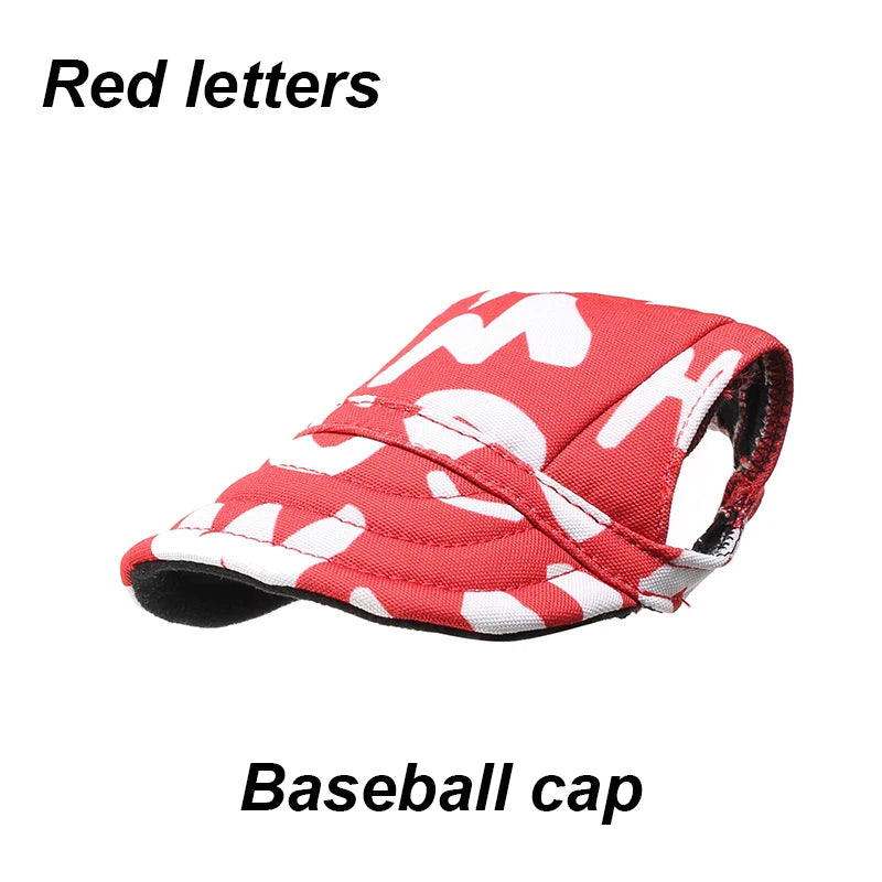 Pet Baseball Hat – Adjustable Canvas Sun Cap for Small Dogs & Puppies