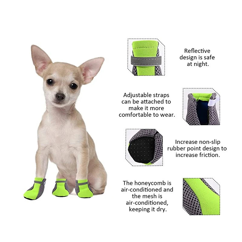 Reflective Waterproof Dog Walking Boots