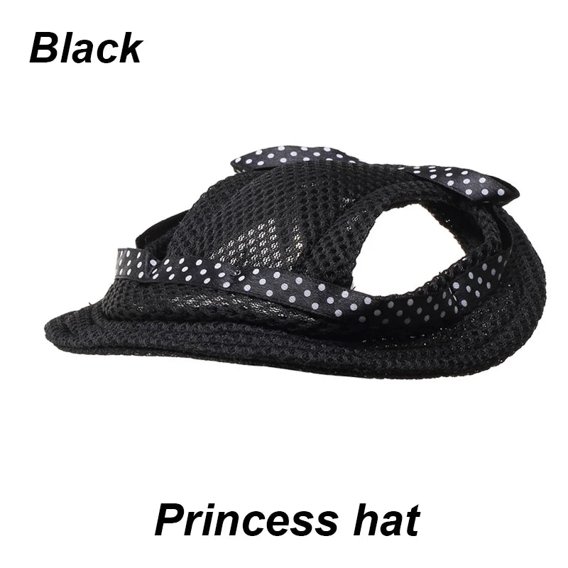 Pet Baseball Hat – Adjustable Canvas Sun Cap for Small Dogs & Puppies