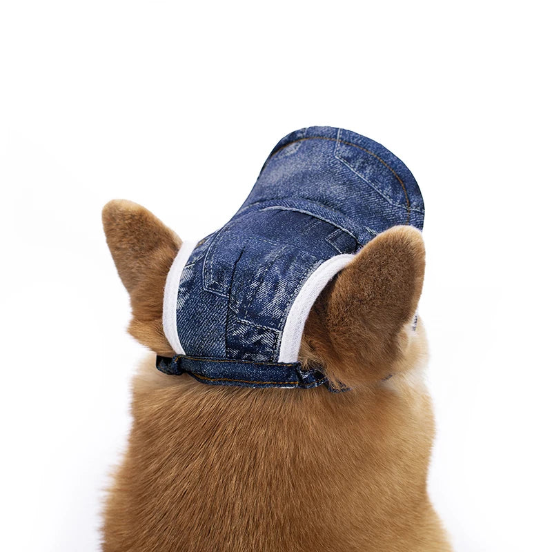 Adjustable Dog Baseball Cap – Breathable Sun Hat with Ear Holes for Outdoor Adventures