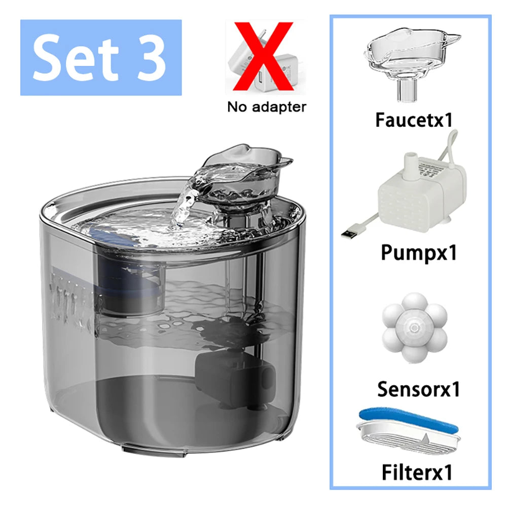 Smart 2.2L Ultra-Quiet Pet Fountain