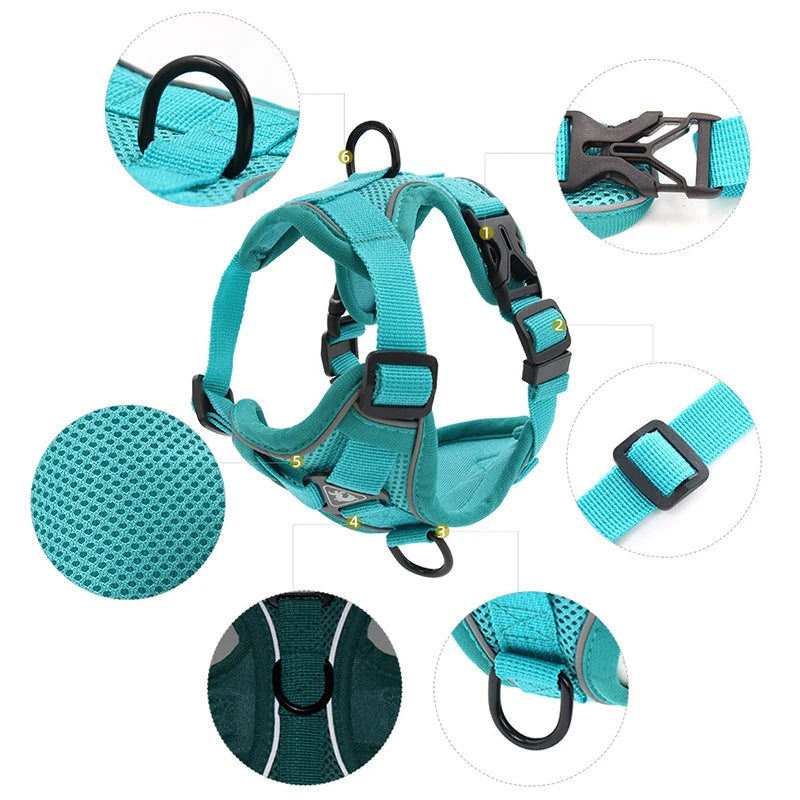 AeroComfort Reflective Pet Harness & Leash Set