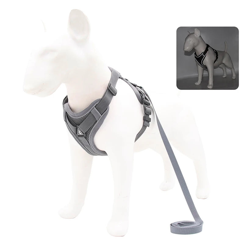 AeroComfort Reflective Pet Harness & Leash Set