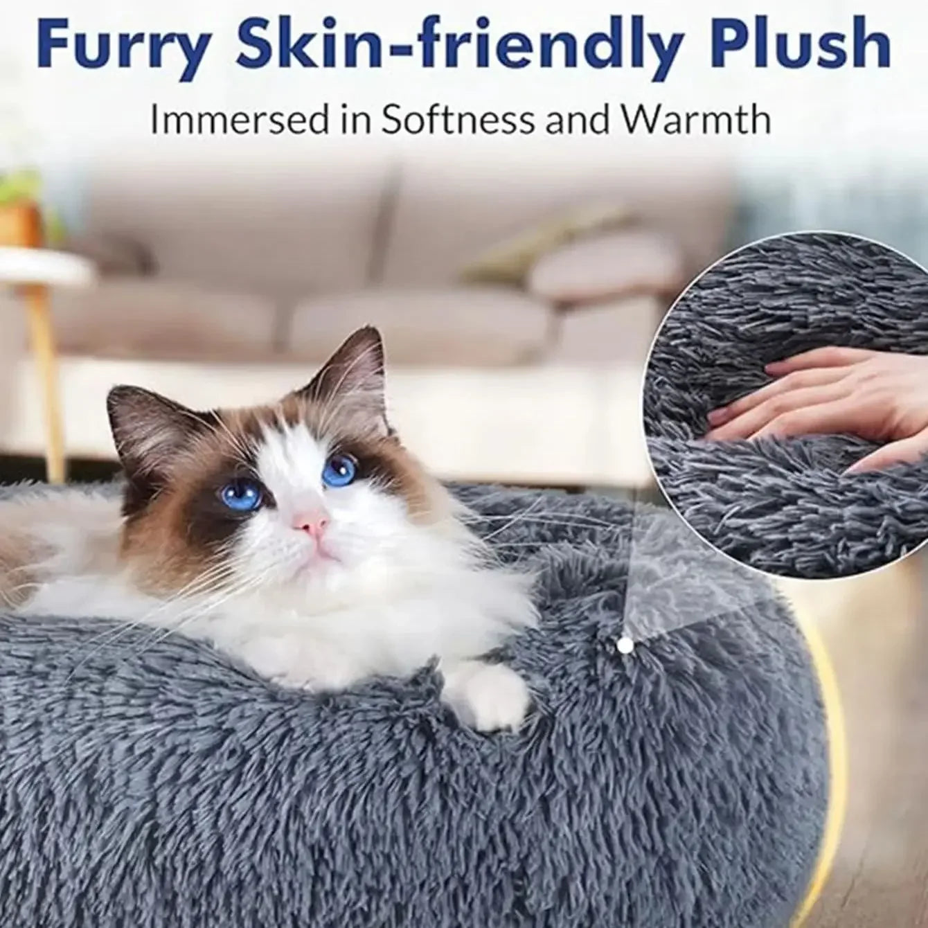 Cozy Round Pet Bed