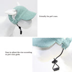 Adjustable Sun Hat for Small, Medium & Large Dogs