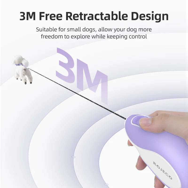 Automatic Retractable Dog Leash 3M Extendable Rope