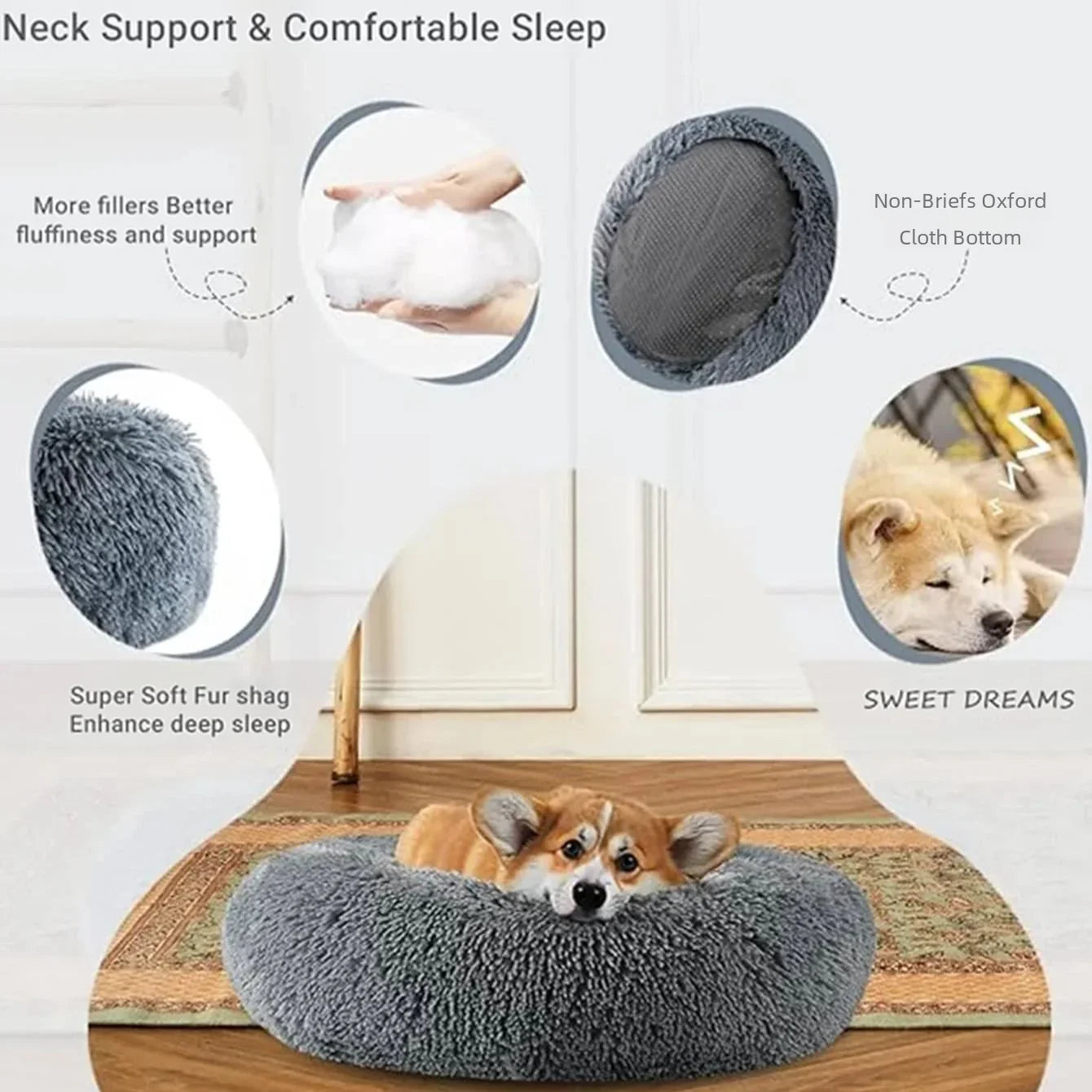 Cozy Round Pet Bed