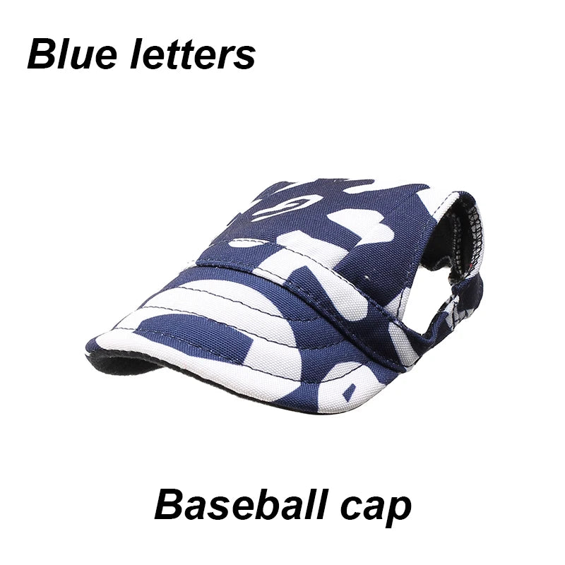 Pet Baseball Hat – Adjustable Canvas Sun Cap for Small Dogs & Puppies