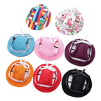 Pet Baseball Hat – Adjustable Canvas Sun Cap for Small Dogs & Puppies