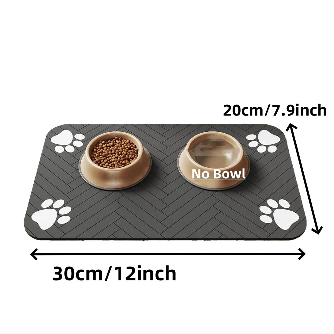 Absorbent Pet Food & Water Bowl Feeding Mat