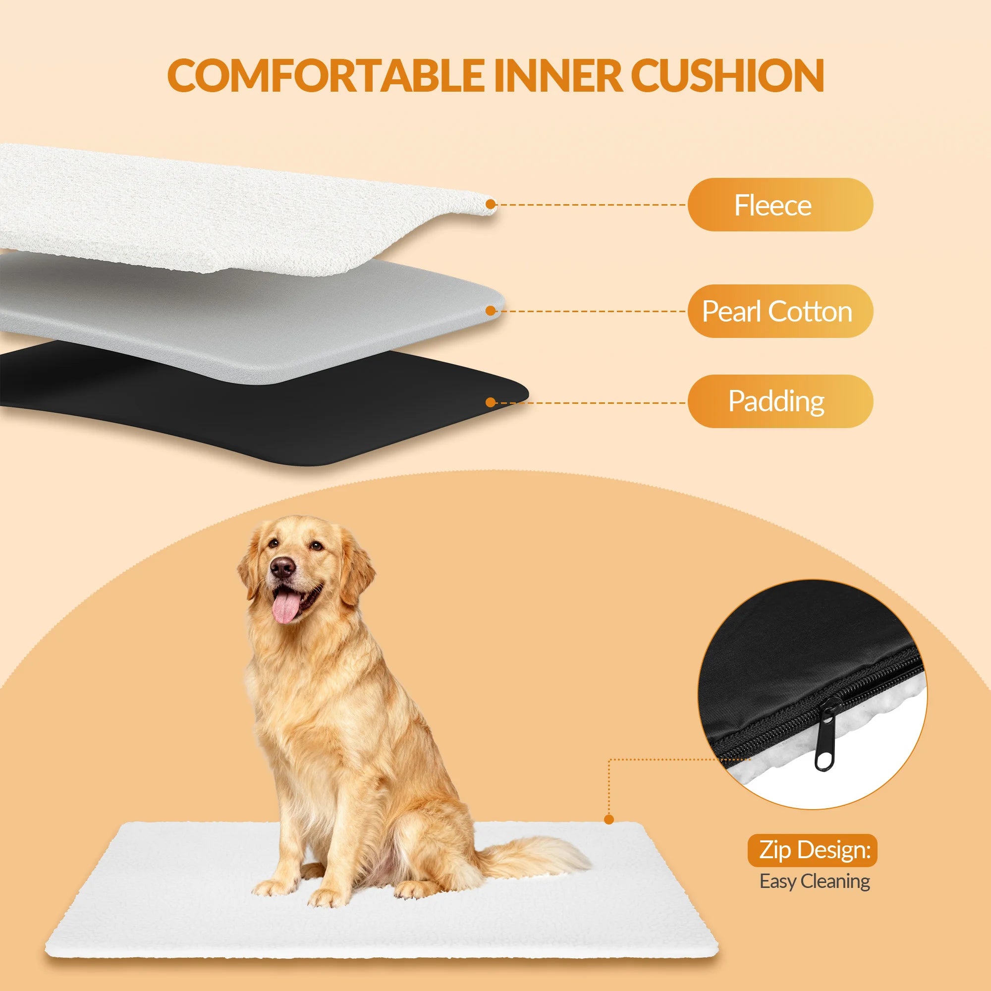 Pet Carrier Bag with Reflective Strips and Storage Pocket