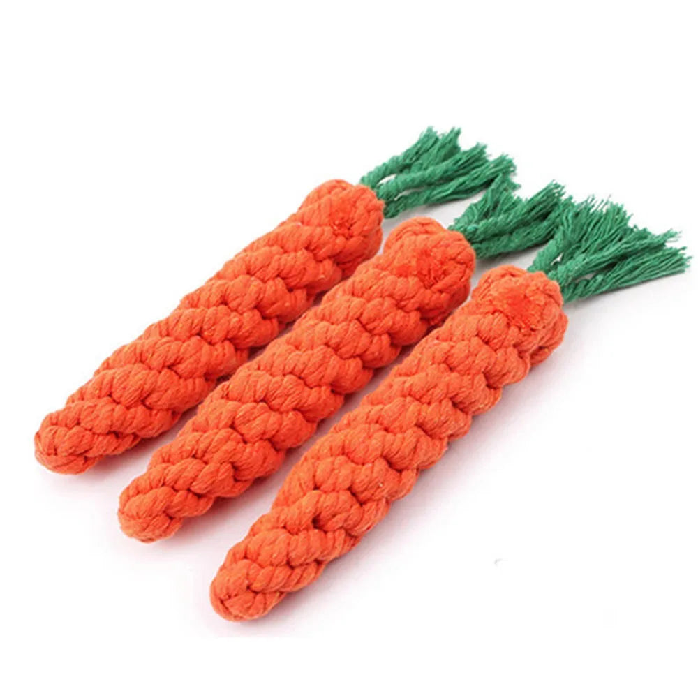 Carrot Dog Bite Rope Pet Dog Toys