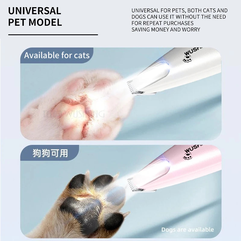 Quiet & Safe LED Pet Trimmer