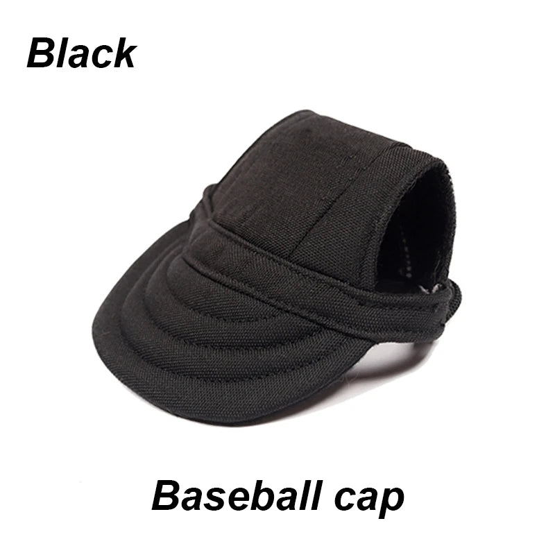 Pet Baseball Hat – Adjustable Canvas Sun Cap for Small Dogs & Puppies