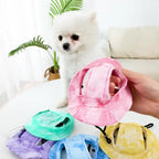 Pet Cotton Bucket Hat – Adjustable Breathable Sun Hat for Dogs & Cats