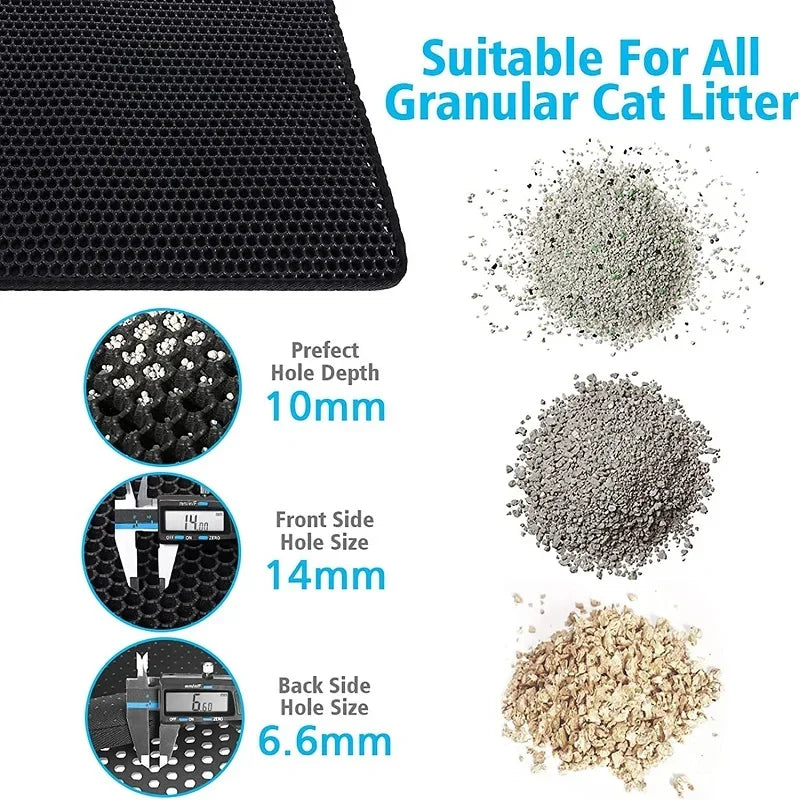 Double-Layer Waterproof Cat & Pet Litter Trapping Mat