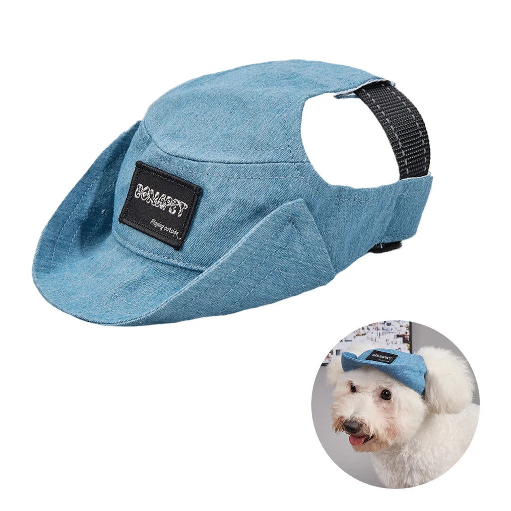 Dog Sun Hat – Adjustable Breathable Baseball Cap with UV Protection