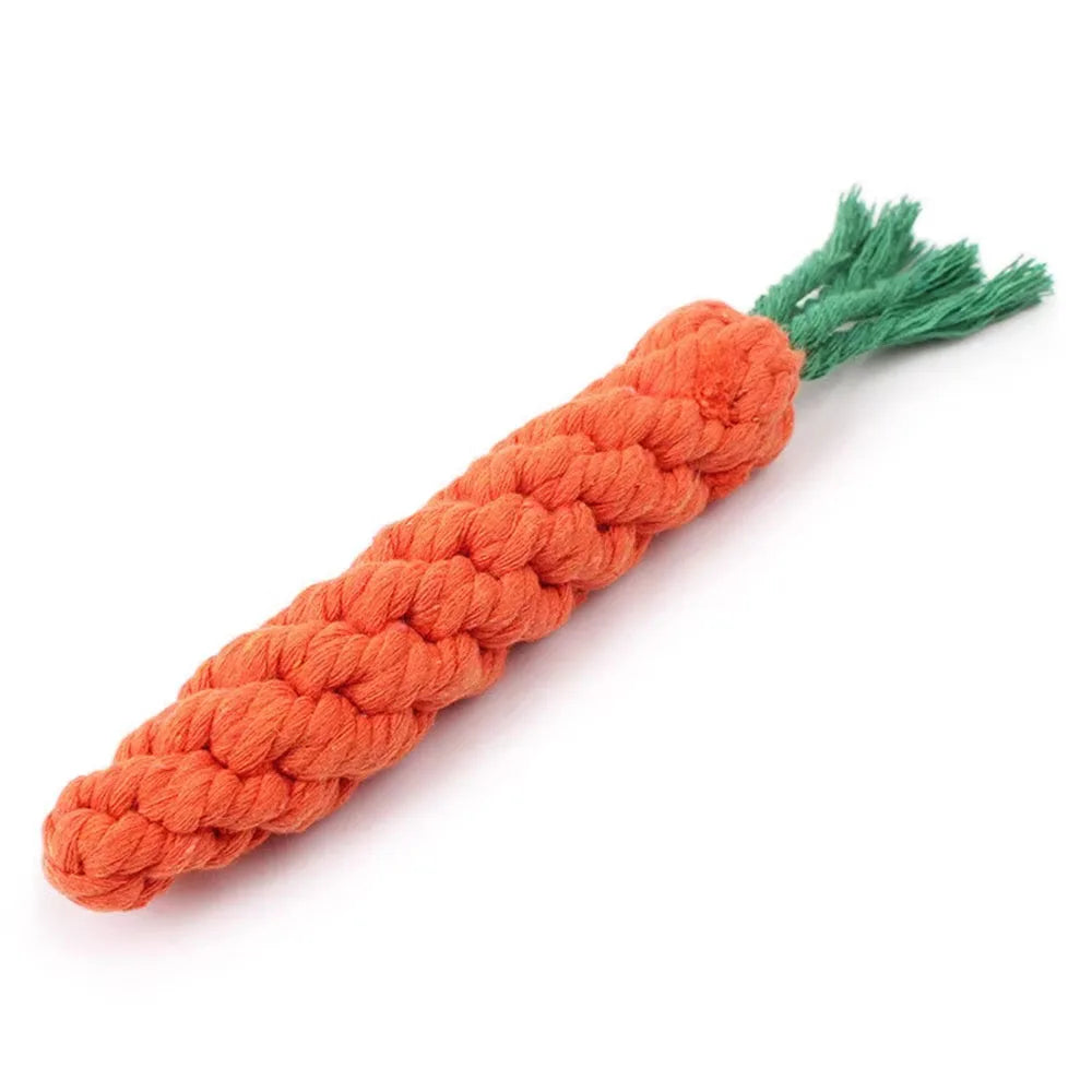 Carrot Dog Bite Rope Pet Dog Toys