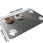 Absorbent Pet Food & Water Bowl Feeding Mat