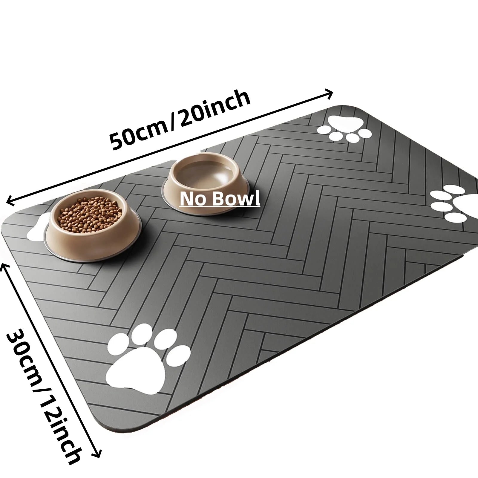 Absorbent Pet Food & Water Bowl Feeding Mat