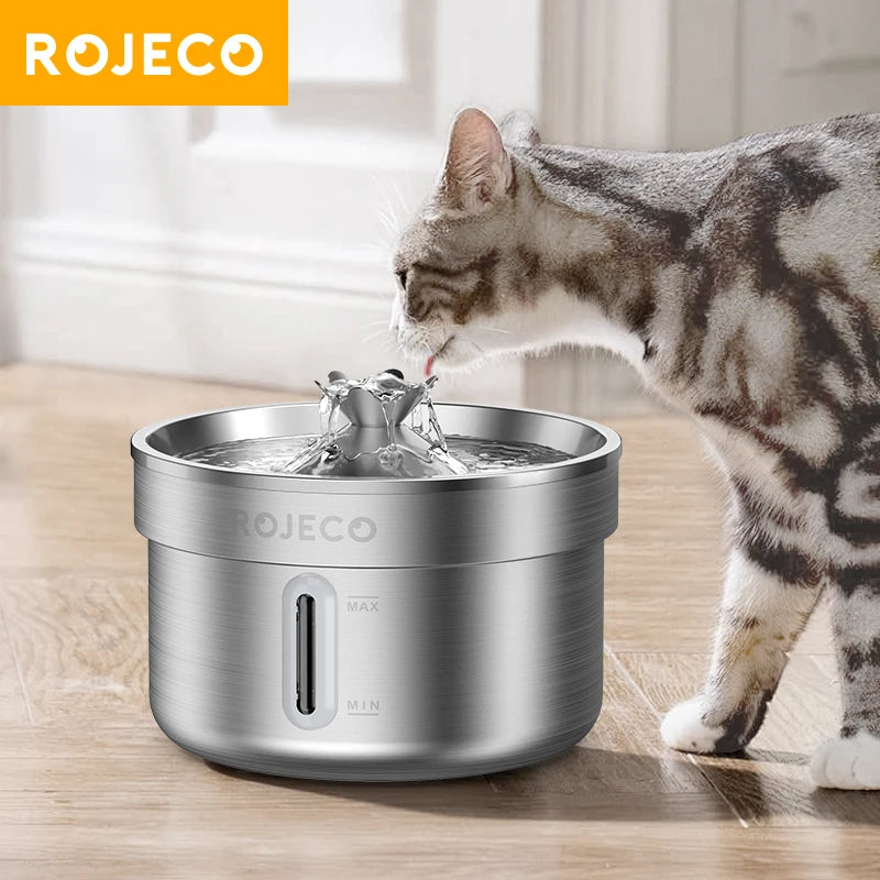 ROJECO Smart Stainless Pet Fountain