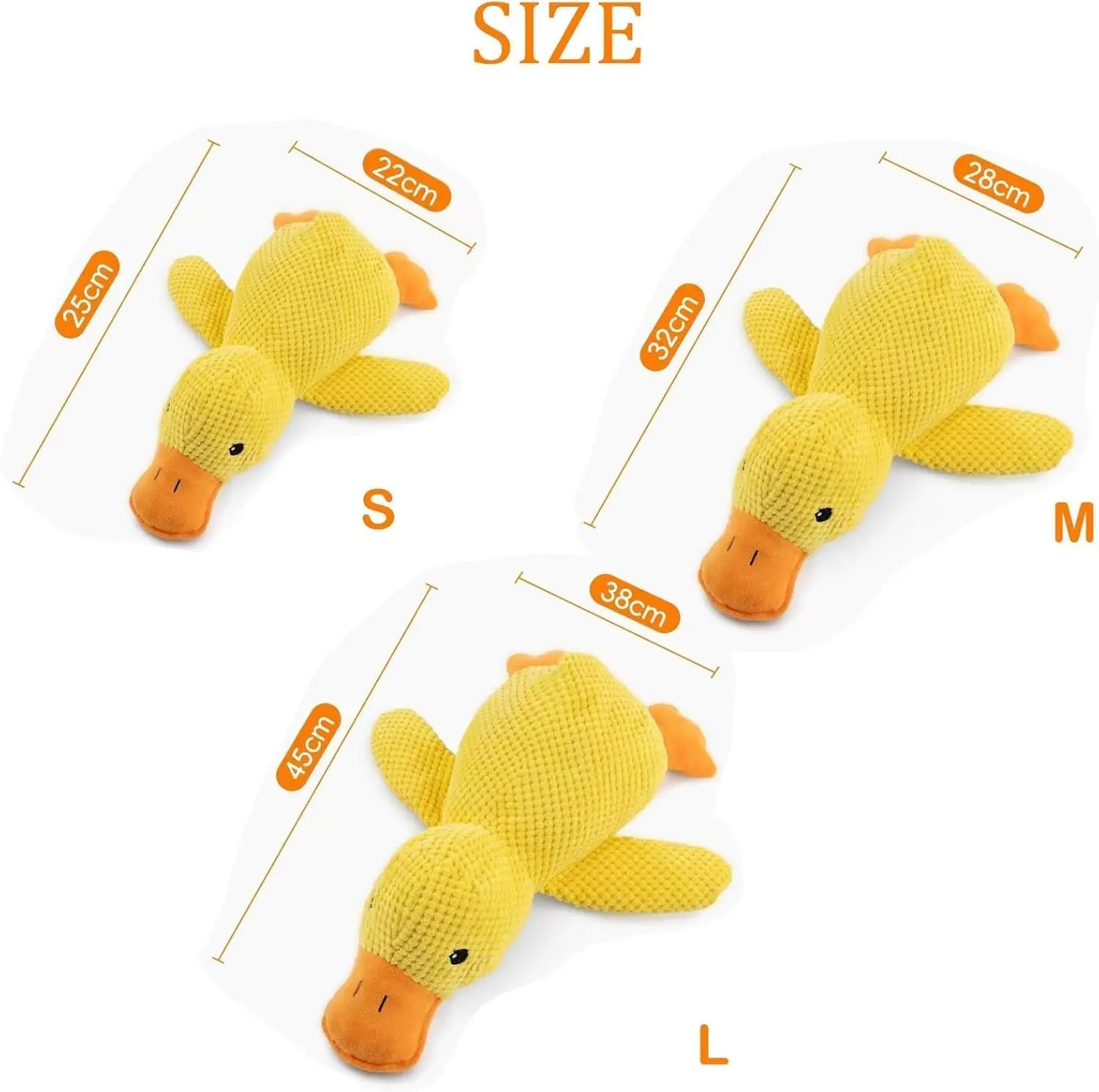 Duck dog toy plush chew toy