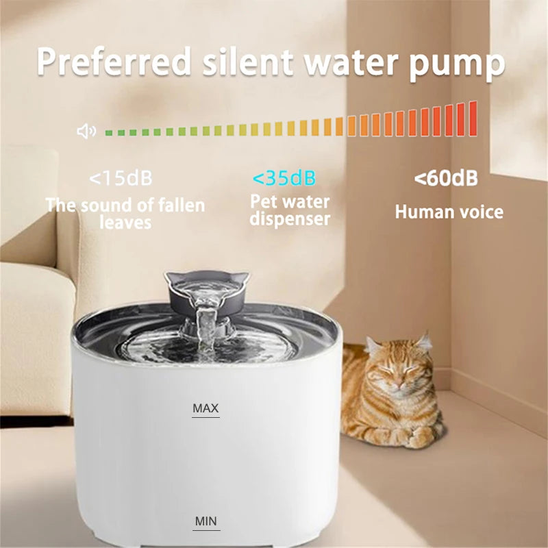 Smart 2.2L Ultra-Quiet Pet Fountain