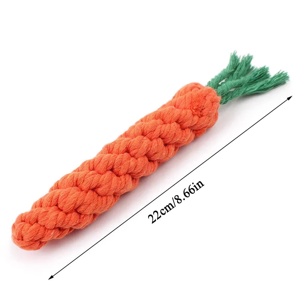 Carrot Dog Bite Rope Pet Dog Toys