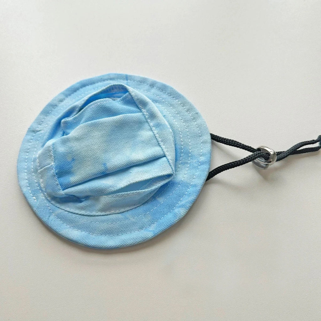 Summer Dog Sun Hat – Breathable Adjustable Cap with Ear Holes for Small & Medium Dogs