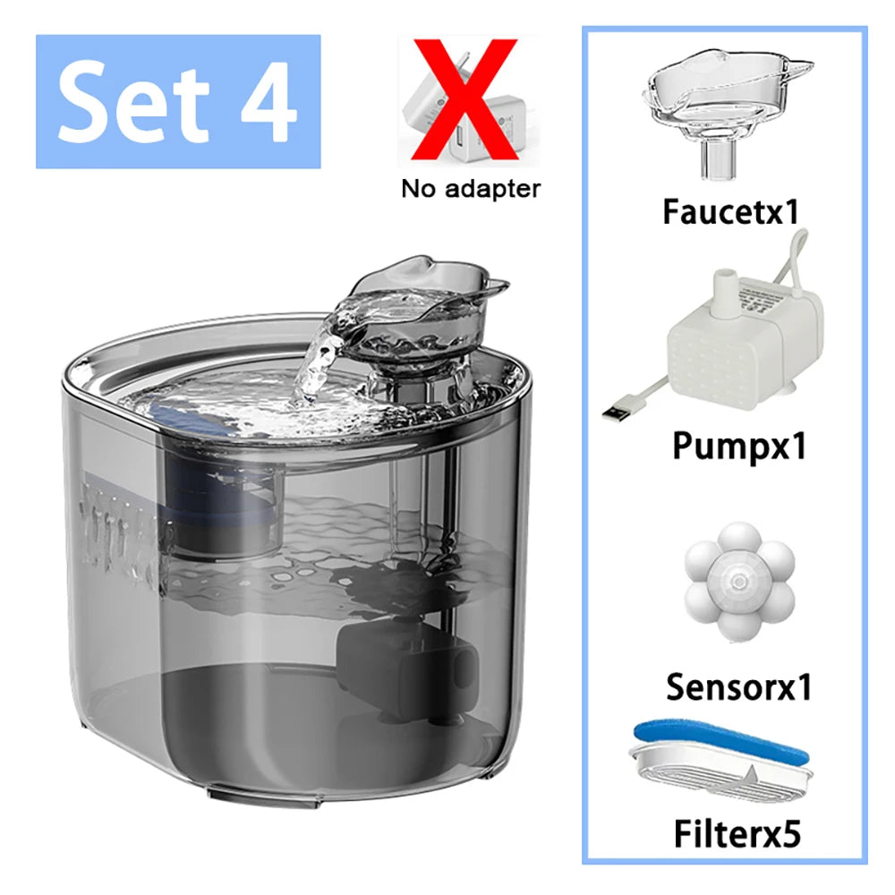Smart 2.2L Ultra-Quiet Pet Fountain