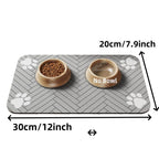 Absorbent Pet Food & Water Bowl Feeding Mat