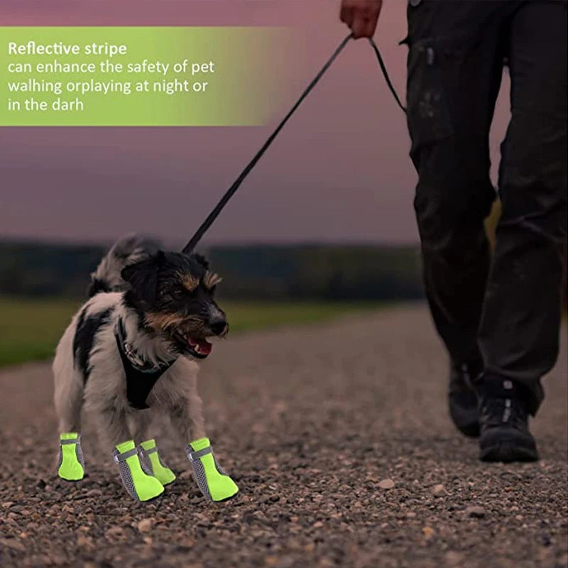 Reflective Waterproof Dog Walking Boots