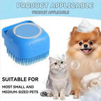 Silicone Soft Rubber Pet Massage Shower Brush