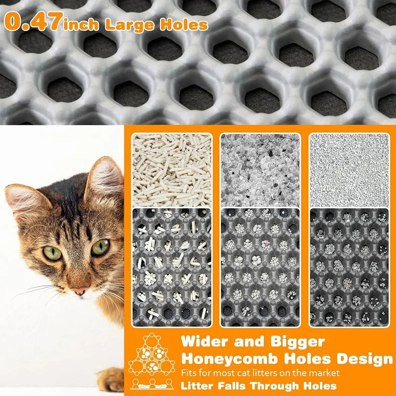 Double-Layer Waterproof Cat & Pet Litter Trapping Mat