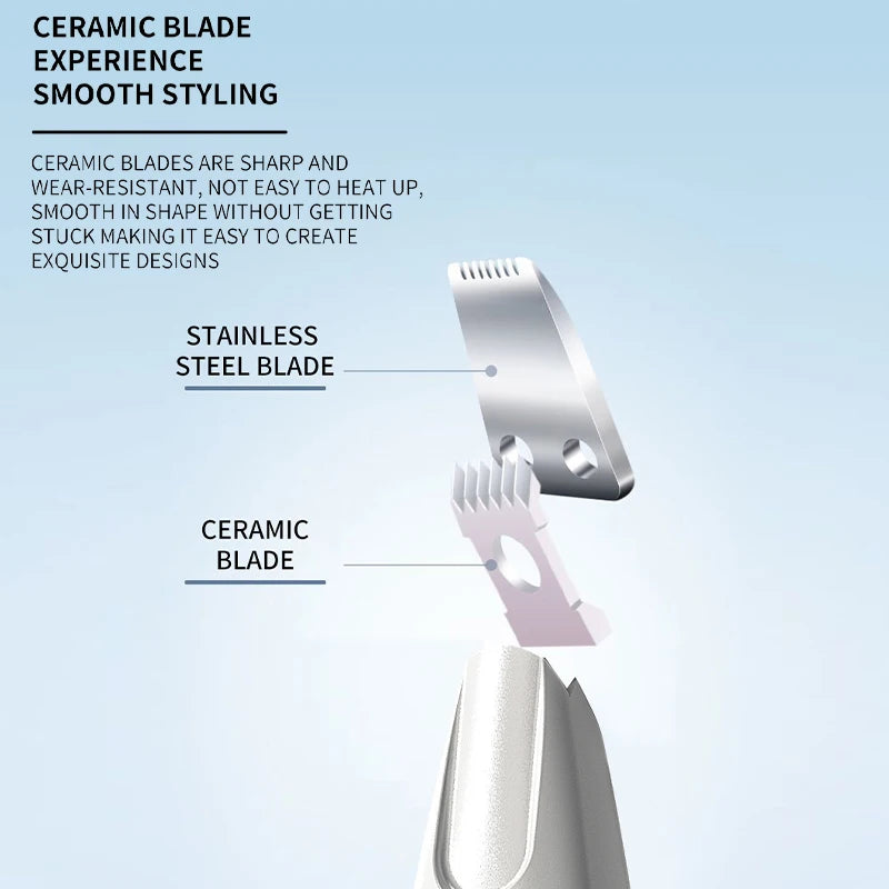 Quiet & Safe LED Pet Trimmer