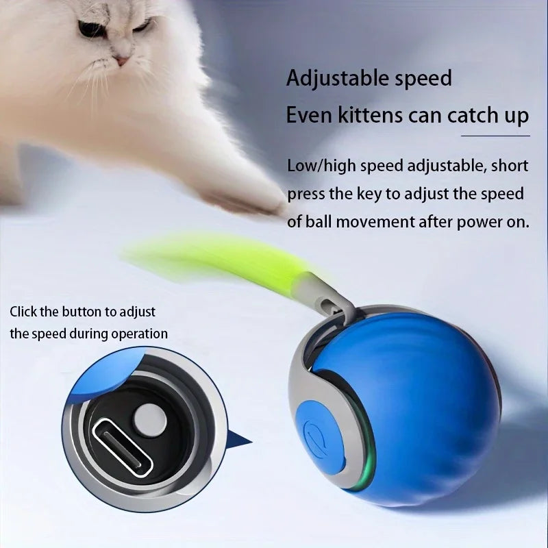 Smart Cat Toys Ball Automatic Interactive Pets Electric Rolling